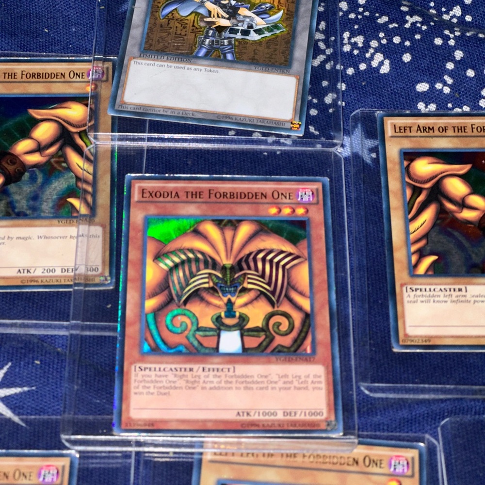 COPY - Exodia The Forbidd One All 5 pieces. For cards for sale too dm me.